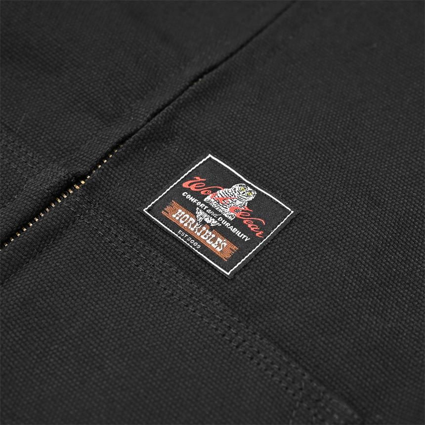 HORRIBLE'S DUCK HEAVY CANVAS QUILTED ZIP HOODED JACKET