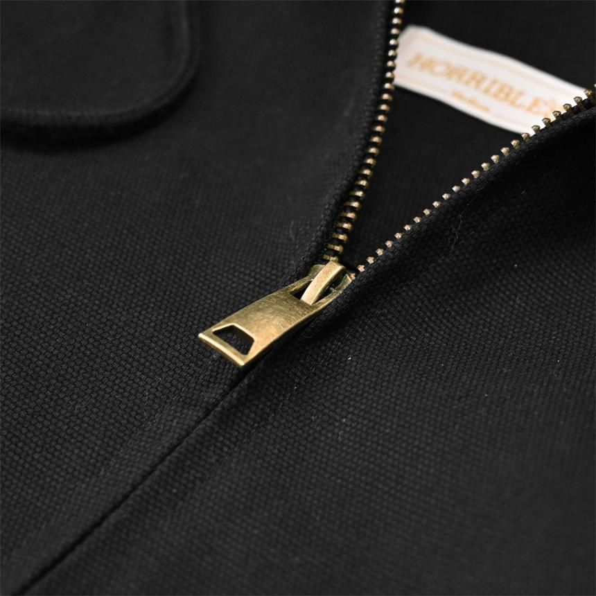 HORRIBLE'S DUCK HEAVY CANVAS QUILTED ZIP HOODED JACKET