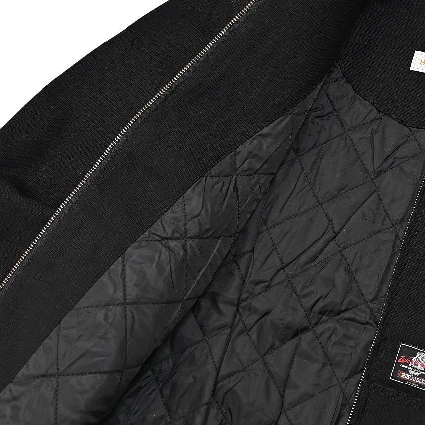 HORRIBLE'S DUCK HEAVY CANVAS QUILTED ZIP HOODED JACKET