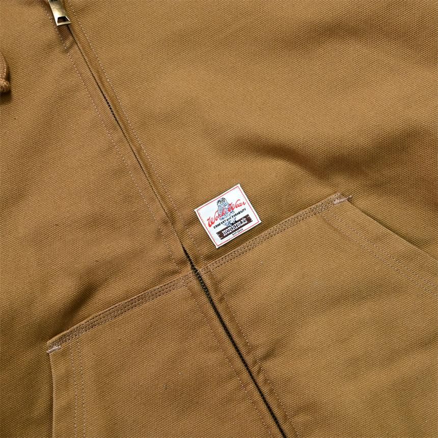 HORRIBLE'S DUCK HEAVY CANVAS QUILTED ZIP HOODED JACKET