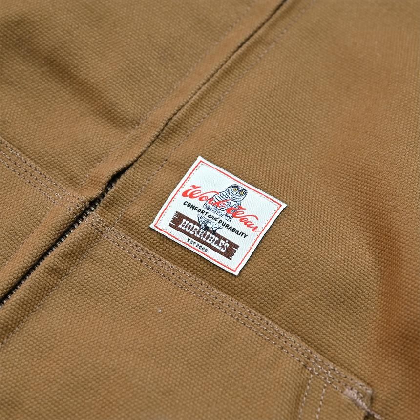 HORRIBLE'S DUCK HEAVY CANVAS QUILTED ZIP HOODED JACKET
