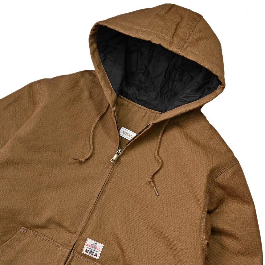 HORRIBLE'S DUCK HEAVY CANVAS QUILTED ZIP HOODED JACKET