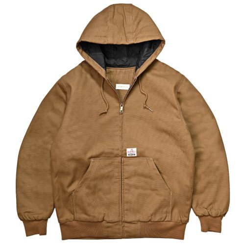 <img class='new_mark_img1' src='https://img.shop-pro.jp/img/new/icons5.gif' style='border:none;display:inline;margin:0px;padding:0px;width:auto;' />HORRIBLE'S DUCK HEAVY CANVAS QUILTED ZIP HOODED JACKET / BROWN (ۥ֥륺 å㥱å)