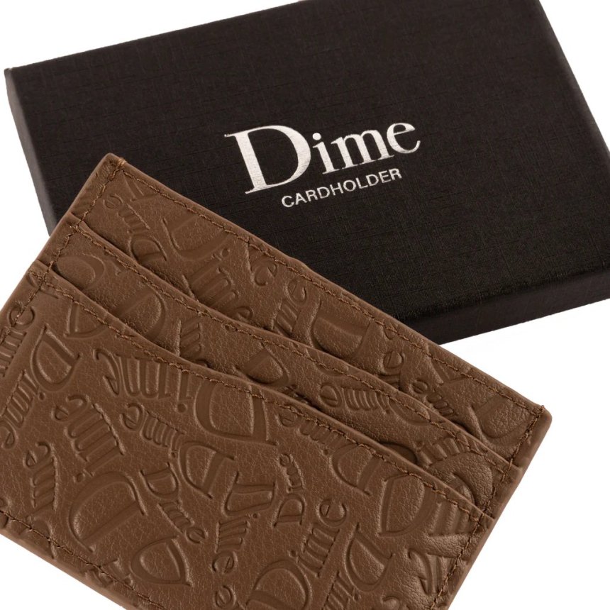 Dime Haha Leather Cardholder / WALNUT (ダイム カードケース) - HORRIBLE'S  PROJECT｜HORRIBLE'S｜SAYHELLO | HELLRAZOR | Dime MTL | QUASI | HOTEL BLUE |  GX1000 | ...