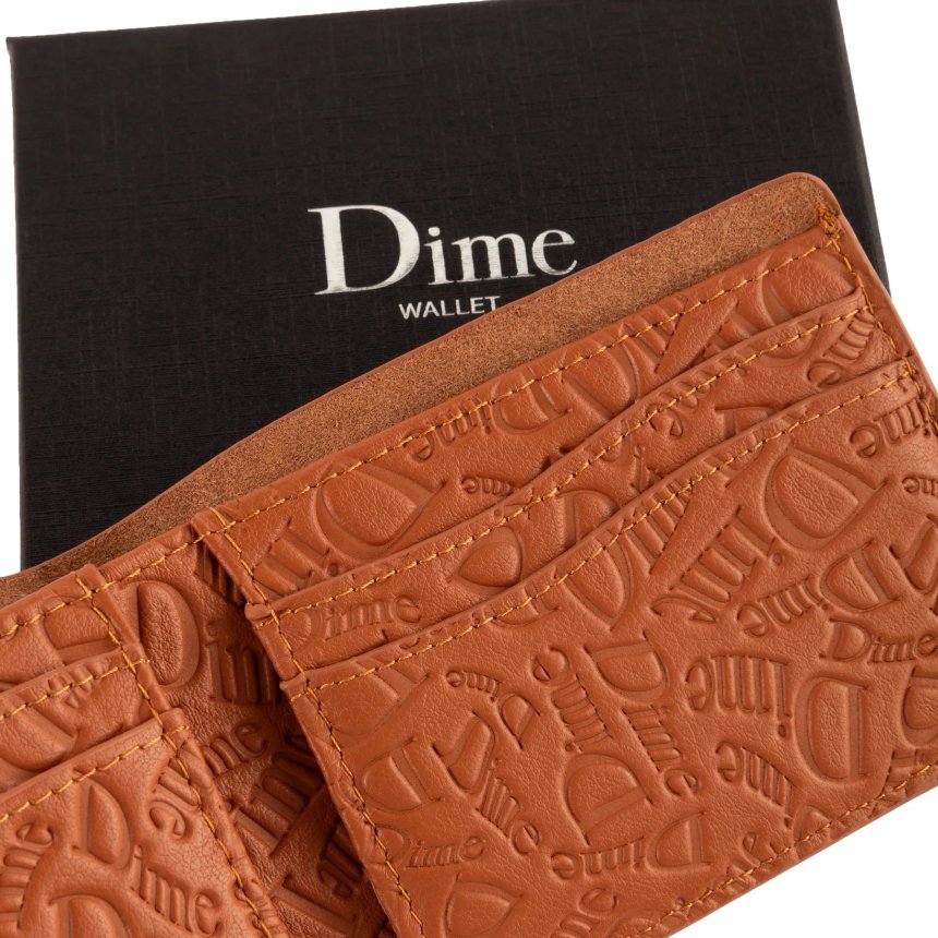 Dime Haha Leather Wallet / ALMOND (ダイム ウォレット/財布 