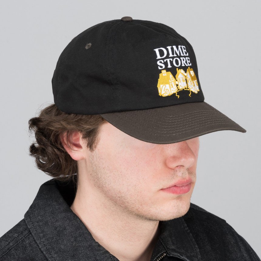 Dime Skateshop Worker Cap / BLACK(ダイム ベースボール キャップ 