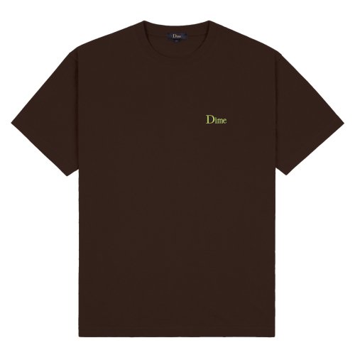 <img class='new_mark_img1' src='https://img.shop-pro.jp/img/new/icons5.gif' style='border:none;display:inline;margin:0px;padding:0px;width:auto;' />Dime Classic Small Logo T-Shirt / DEEP BROWN ( T / Ⱦµ)