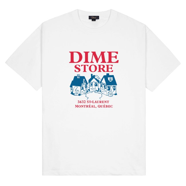 Dime Skateshop T-Shirt / WHITE (ダイム Tシャツ / 半袖 