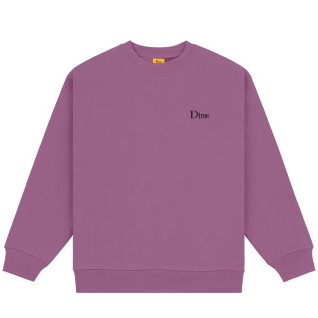 Dime Classic Small Logo Crewneck / VIOLET (ダイム クルーネック / スウェット) - HORRIBLE'S  PROJECT｜HORRIBLE'S｜SAYHELLO | HELLRAZOR | Dime MTL | QUASI | HOTEL BLUE |  