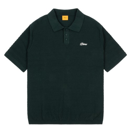 <img class='new_mark_img1' src='https://img.shop-pro.jp/img/new/icons5.gif' style='border:none;display:inline;margin:0px;padding:0px;width:auto;' />Dime Wave Cable Knit Polo / FOREST ( Ⱦµݥ/˥å/)