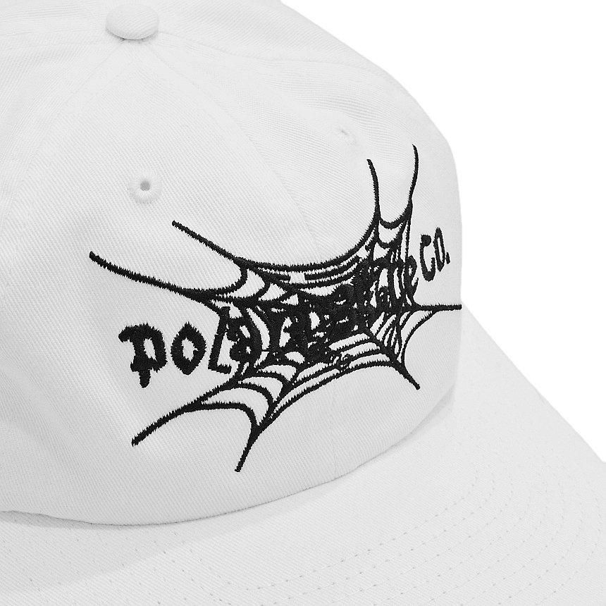 POLAR SPIDERWEB MICHAEL CAP / WHITE (ポーラー 6パネル