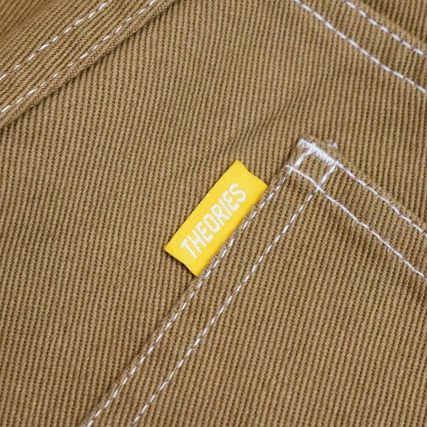 THEORIES PLAZA DENIM PANT / KHAKI CONTRAST STITCH