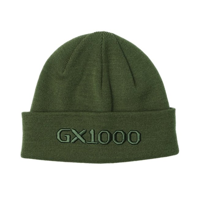 GX1000 OG LOGO BEANIE / OLIVE (ジーエックスセン ビーニー/ニットキャップ )