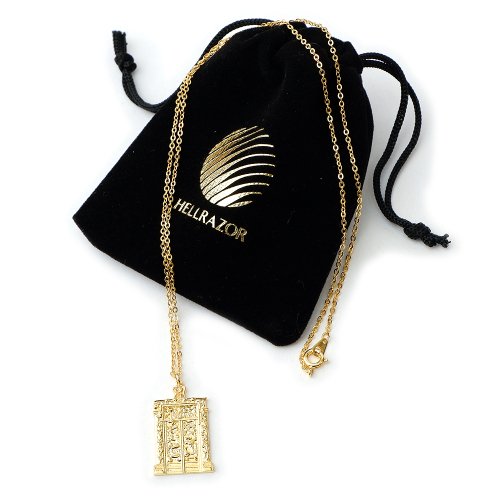 <img class='new_mark_img1' src='https://img.shop-pro.jp/img/new/icons5.gif' style='border:none;display:inline;margin:0px;padding:0px;width:auto;' />HELLRAZOR Hellgate Necklace with Pouch / Gold Plated (إ쥤 ͥå쥹