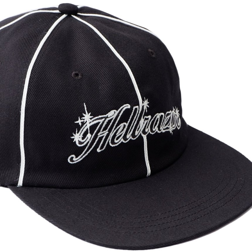 HELLRAZOR TWINCLE LOGO 6PANEL CAP / BLACK (ヘルレイザー 6パネルキャップ） - HORRIBLE'S  PROJECT｜HORRIBLE'S｜SAYHELLO | HELLRAZOR | Dime MTL | QUASI | HOTEL BLUE |  GX1000 | THEORIES | VANS SKATE | 正規取扱い販売店 