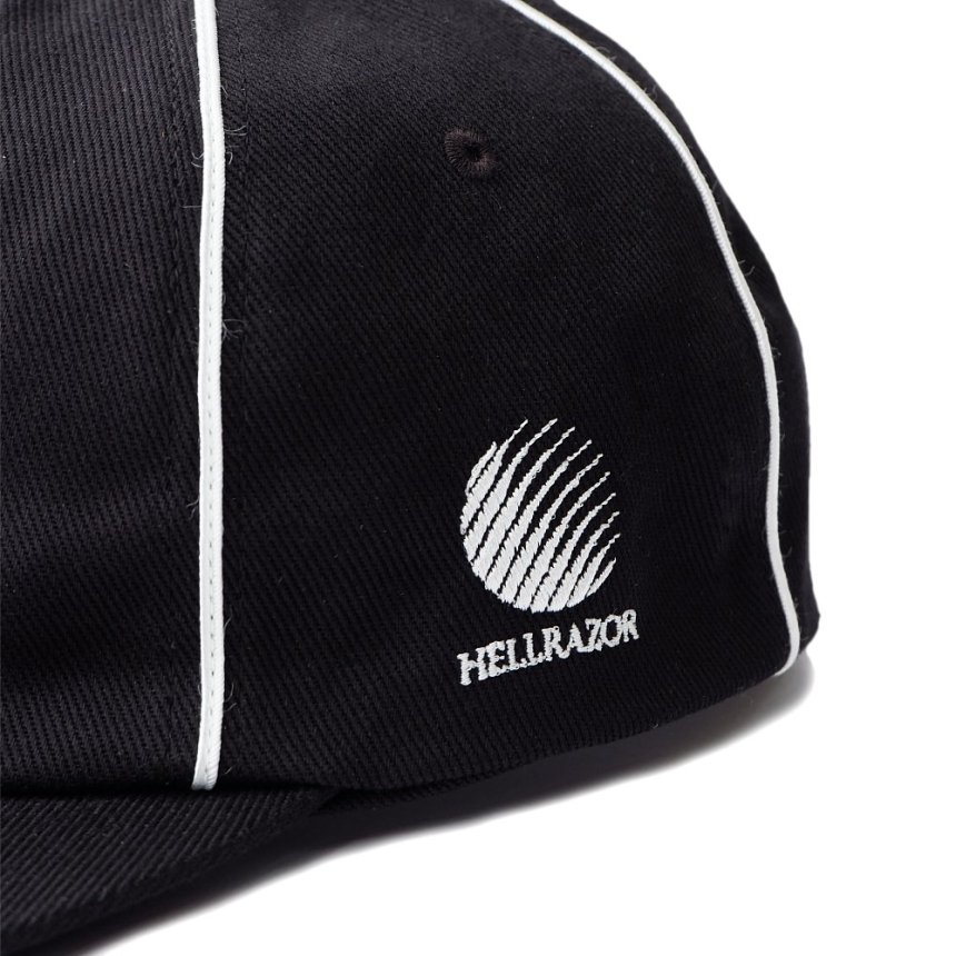 HELLRAZOR TWINCLE LOGO 6PANEL CAP / BLACK (ヘルレイザー 6パネル 