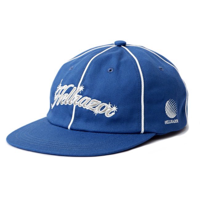 HELLRAZOR TWINCLE LOGO 6PANEL CAP / BLUE (ヘルレイザー 6パネルキャップ）