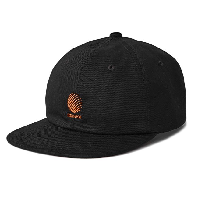 HELLRAZOR TWILL LOGO 6PANEL CAP / BLACK/ORANGE (ヘルレイザー 6パネルキャップ） -  HORRIBLE'S PROJECT｜HORRIBLE'S｜SAYHELLO | HELLRAZOR | Dime MTL | QUASI |  HOTEL BLUE | GX1000 | THEORIES | VANS SKATE | 正規取扱い販売店 