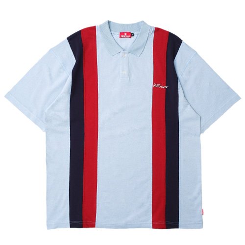 <img class='new_mark_img1' src='https://img.shop-pro.jp/img/new/icons5.gif' style='border:none;display:inline;margin:0px;padding:0px;width:auto;' />HELLRAZOR DOUBLE STRIPED POLO SHIRT / SLATE BLUE (إ쥤 ݥ)