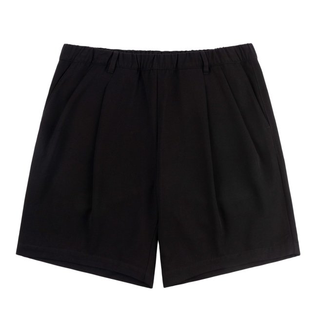 Dime Pleated Twill Shorts / Black (ダイム プリーツ ツイル ショーツ 