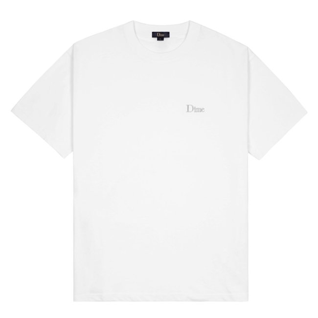 Dime Classic Small Logo T-Shirt / White (ダイム Tシャツ / 半袖 