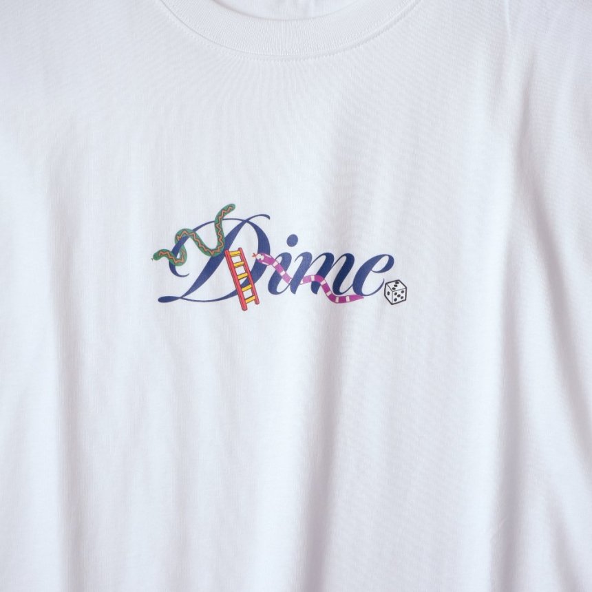 Dime Cursive Snake T-Shirt / White (ダイム Tシャツ / 半袖) - HORRIBLE'S  PROJECT｜HORRIBLE'S｜SAYHELLO | HELLRAZOR | Dime MTL | QUASI | HOTEL BLUE |  GX1000 | 