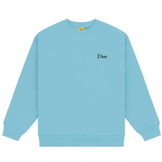 Dime Classic Small Logo Crewneck / Ocean Blue (ダイム クルーネック / スウェット) -  HORRIBLE'S PROJECT｜HORRIBLE'S｜SAYHELLO | HELLRAZOR | Dime MTL | QUASI |  HOTEL ...