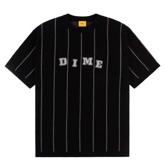 Dime Striped SS Knit / Black (ダイム ニットTシャツ / 半袖) - HORRIBLE'S  PROJECT｜HORRIBLE'S｜SAYHELLO | HELLRAZOR | Dime MTL | QUASI | HOTEL BLUE |  GX1000 | 