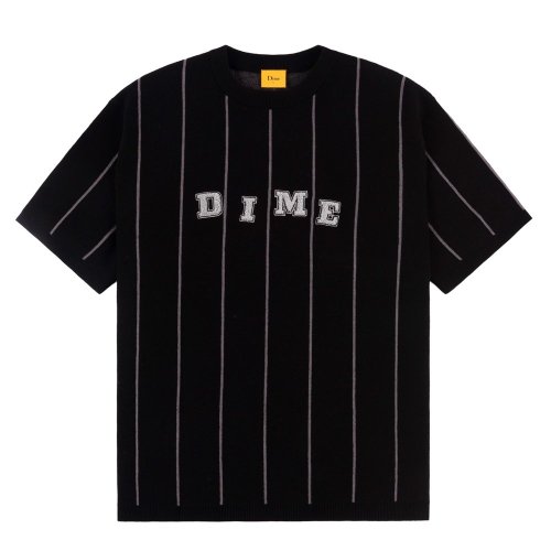 <img class='new_mark_img1' src='https://img.shop-pro.jp/img/new/icons5.gif' style='border:none;display:inline;margin:0px;padding:0px;width:auto;' />Dime Striped SS Knit / Black ( ˥åT / Ⱦµ)