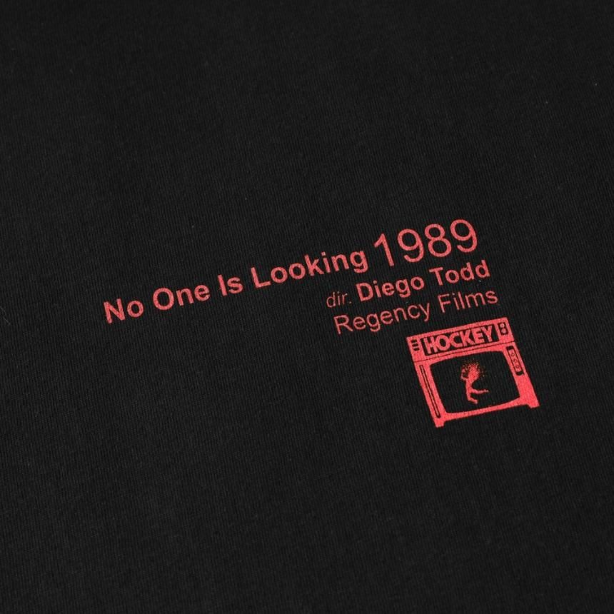 HOCKEY NO ONE IS LOOKING TEE / BLACK (ホッキー 半袖Tシャツ