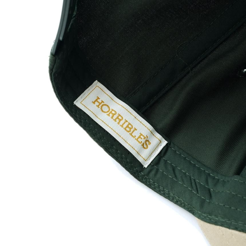 HORRIBLE'S LE'S 2TONE 5PANEL SNAPBACK CAP / FOREST GREEN