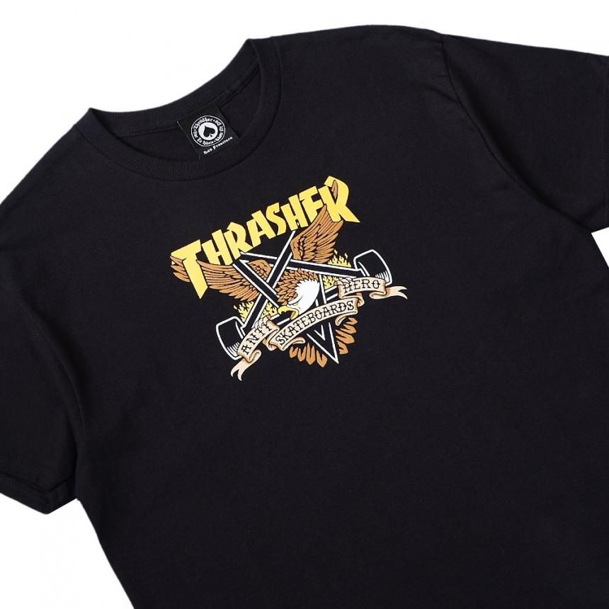 THRASHER X ANTIHERO EAGLEGRAM TEE / BLACK （スラッシャー