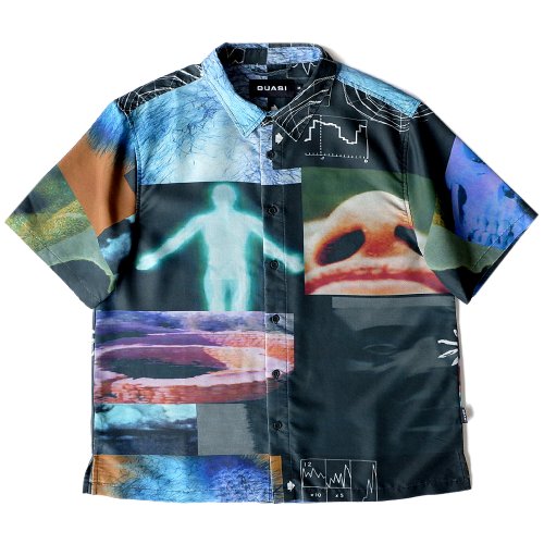 <img class='new_mark_img1' src='https://img.shop-pro.jp/img/new/icons5.gif' style='border:none;display:inline;margin:0px;padding:0px;width:auto;' />QUASI DEMENTIA SHORT SLEEVE BUTTON UP SHIRT / MULTI ( Ⱦµ)