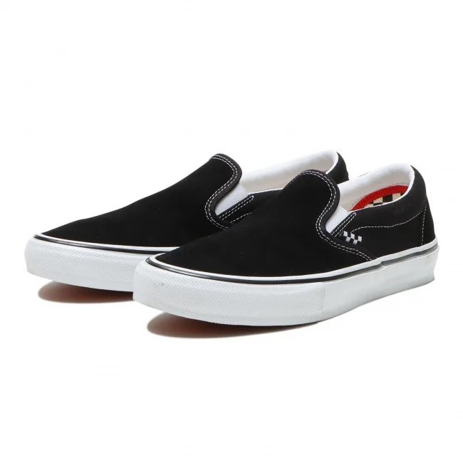 VANS SKATE SLIP-ON / BLACK / WHITE（バンズ/ヴァンズ スケート スリッポン スニーカー）