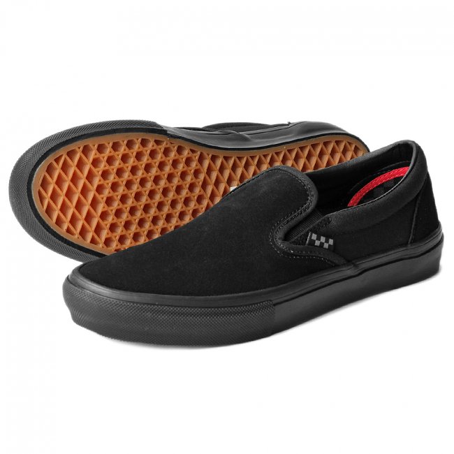 VANS SKATE SLIP-ON / BLACK / BLACK（バンズ/ヴァンズ スケート スリッポン スニーカー）