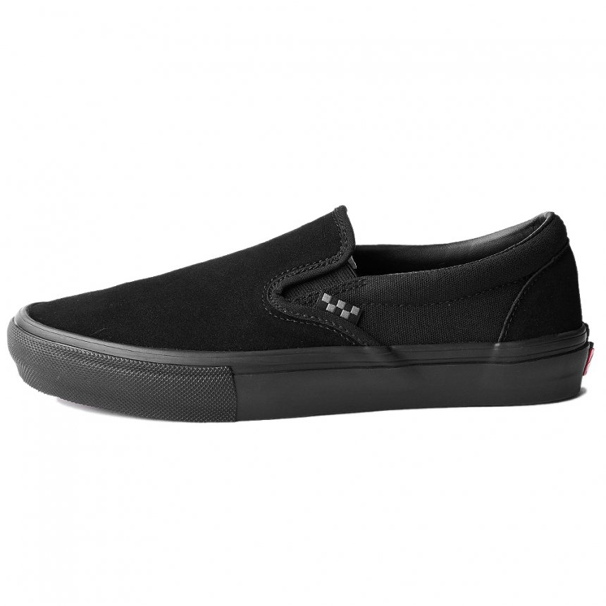 コレクション vans all black スリッポン