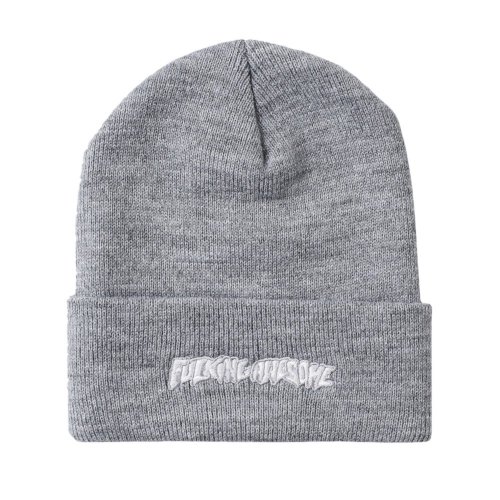 <img class='new_mark_img1' src='https://img.shop-pro.jp/img/new/icons5.gif' style='border:none;display:inline;margin:0px;padding:0px;width:auto;' />FUCKING AWESOME LITTLE STAMP EMBROIDERED BEANIE / GREY HEATHER (եå󥪡ࡡӡˡå)