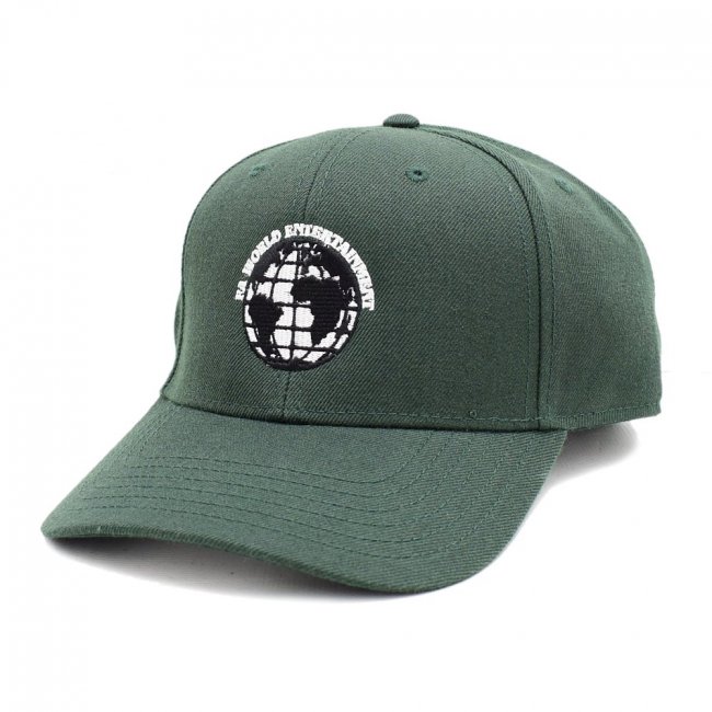 FUCKING AWESOME FA WORLD SIX PANEL BASEBALL CAP / DARK GREEN (ファッキンオーサム  キャップ)