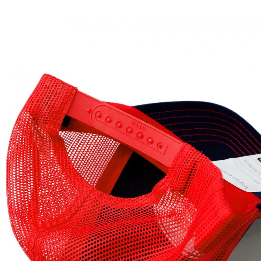 FUCKING AWESOME MECHANICS SIX PANEL MESH HAT / NAVY/RED
