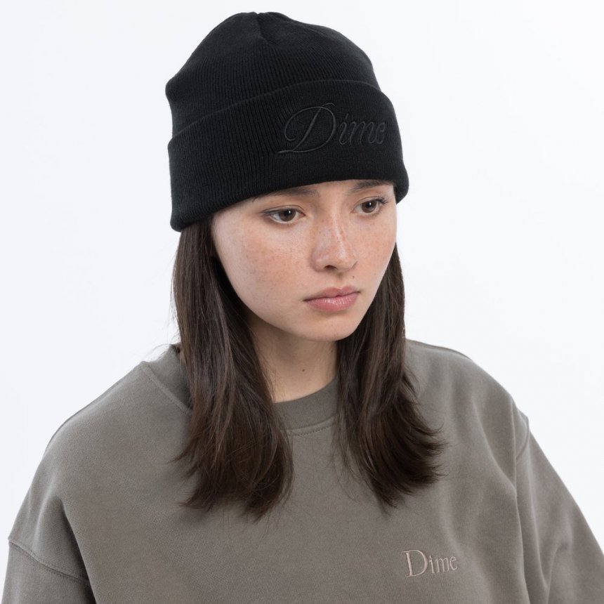 Dime Cursive Beanie / Black (ダイム ニットキャップ/ビーニー) - HORRIBLE'S  PROJECT｜HORRIBLE'S｜SAYHELLO | HELLRAZOR | Dime MTL | QUASI | HOTEL BLUE |  GX1000 | THEORIES | VANS SKATE | 正規取扱い販売店 | 通販 全国一律送料648円 