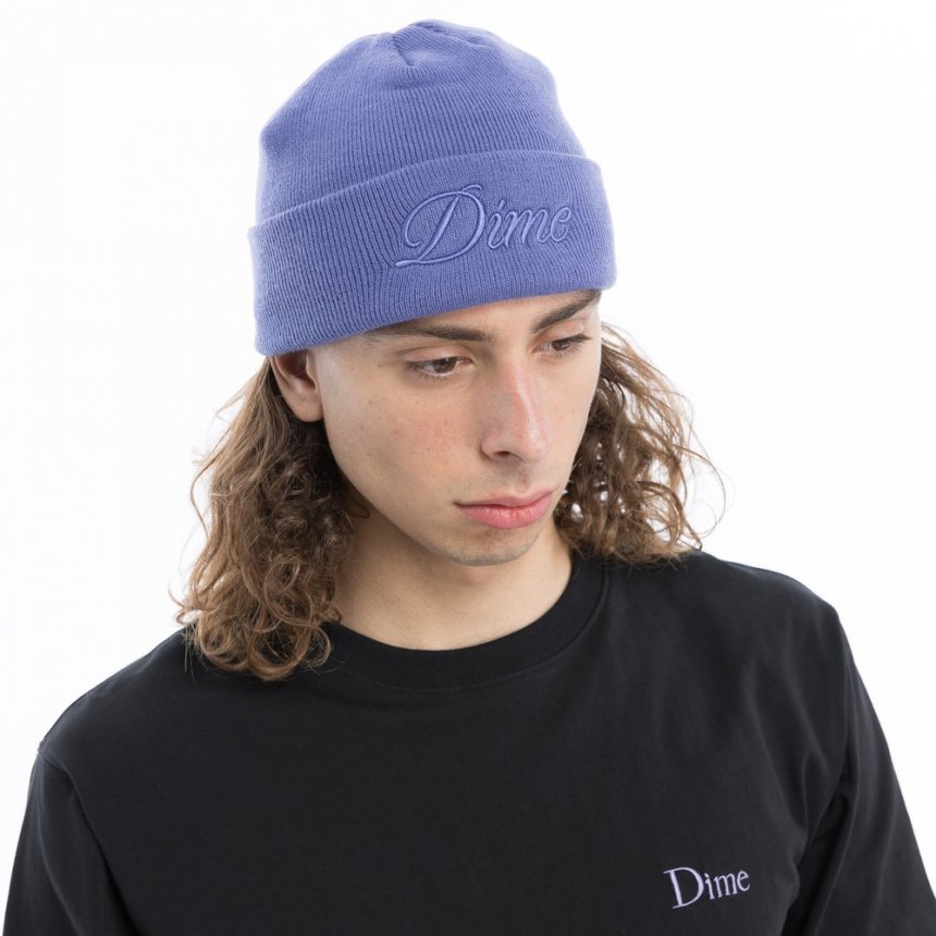 Dime Cursive Beanie / Purple (ダイム ニットキャップ/ビーニー) - HORRIBLE'S  PROJECT｜HORRIBLE'S｜SAYHELLO | HELLRAZOR | Dime MTL | QUASI | HOTEL BLUE |  GX1000 | THEORIES | VANS SKATE | 正規取扱い販売店 | 通販 全国一律送料648円 