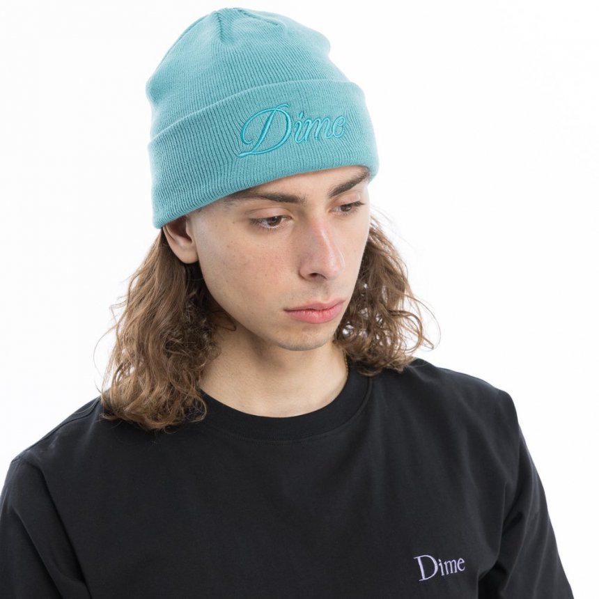 Dime Cursive Beanie / Teal (ダイム ニットキャップ/ビーニー) - HORRIBLE'S  PROJECT｜HORRIBLE'S｜SAYHELLO | HELLRAZOR | Dime MTL | QUASI | HOTEL BLUE |  GX1000 | THEORIES | VANS SKATE | 正規取扱い販売店 | 通販 全国一律送料648円 