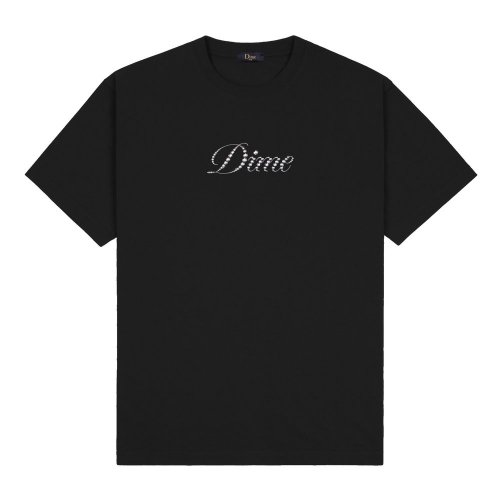 <img class='new_mark_img1' src='https://img.shop-pro.jp/img/new/icons5.gif' style='border:none;display:inline;margin:0px;padding:0px;width:auto;' />Dime Icy Cursive T-Shirt / Black ( T / Ⱦµ)