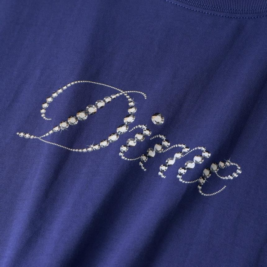 Dime Icy Cursive T-Shirt / Indigo (ダイム Tシャツ / 半袖