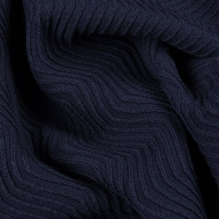 Dime Wave Knit SS Shirt / Dark Indigo (ダイム 半袖ニット
