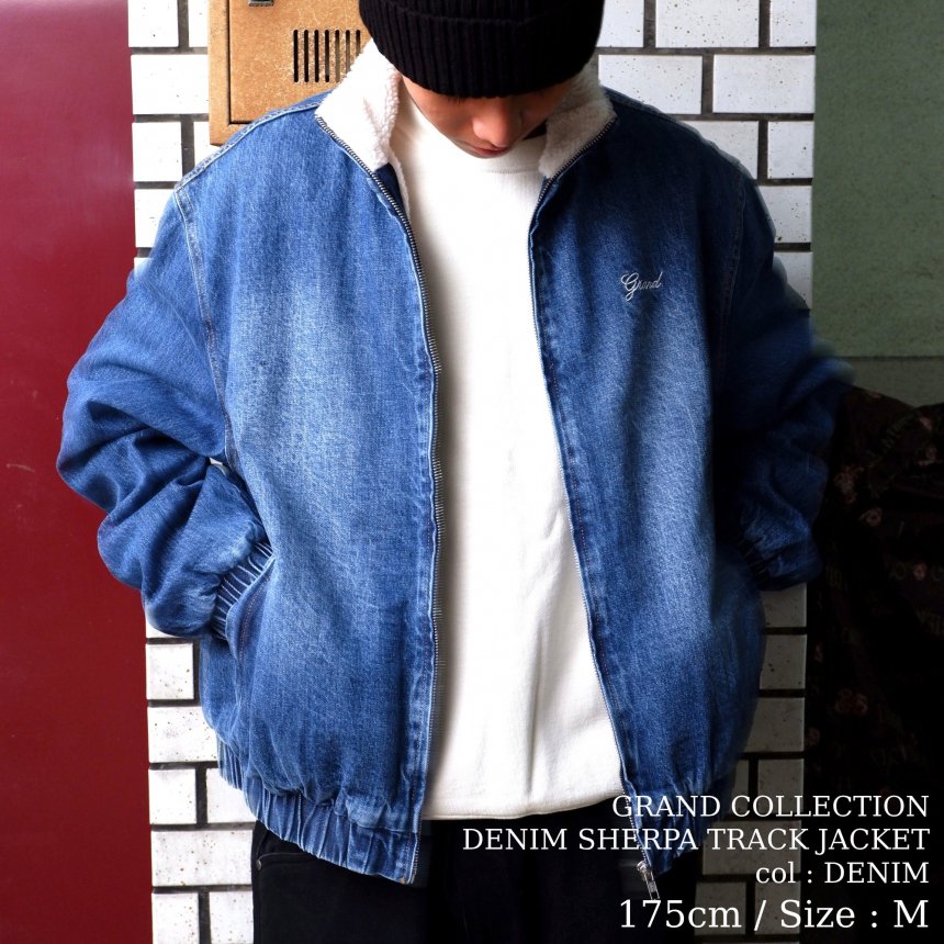 GRAND COLLECTION DENIM SHERPA TRACK JACKET / DENIM (グランドコレクション ナイロンジャケット) -  HORRIBLE'S PROJECT｜HORRIBLE'S｜SAYHELLO | HELLRAZOR | Dime MTL | QUASI |  HOTEL BLUE | GX1000 | THEORIES | VANS SKATE | 正規取扱い販売店 