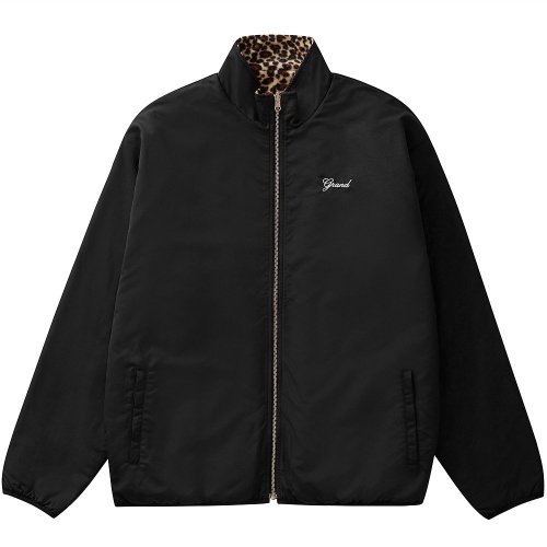 <img class='new_mark_img1' src='https://img.shop-pro.jp/img/new/icons5.gif' style='border:none;display:inline;margin:0px;padding:0px;width:auto;' />GRAND COLLECTION REVERSIBLE FLEECE LEOPARD JACKET / LEOPARDBLACK (ɥ쥯 ե꡼㥱å)