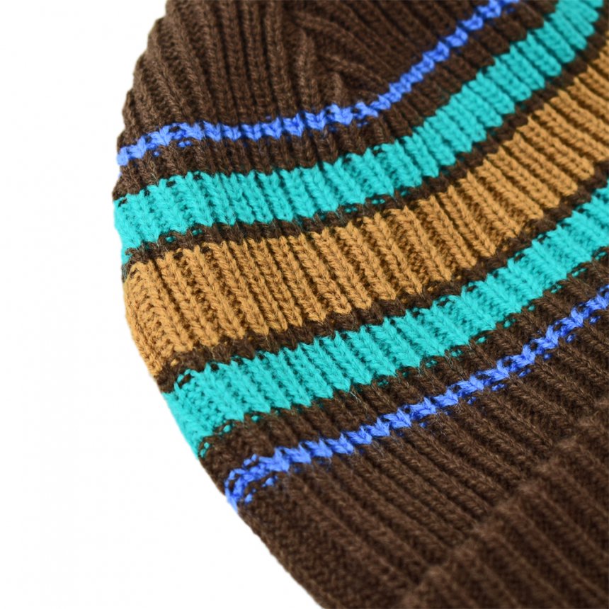 THEORIES BURST STRIPE BEANIE / CEDAR（セオリーズ ビーニー/ニットキャップ） - HORRIBLE'S  PROJECT｜HORRIBLE'S｜SAYHELLO | HELLRAZOR | Dime MTL | QUASI | HOTEL BLUE |  GX1000 | THEORIES | VANS SKATE | 正規取扱い販売店 | 通販 全国一律送料648円 