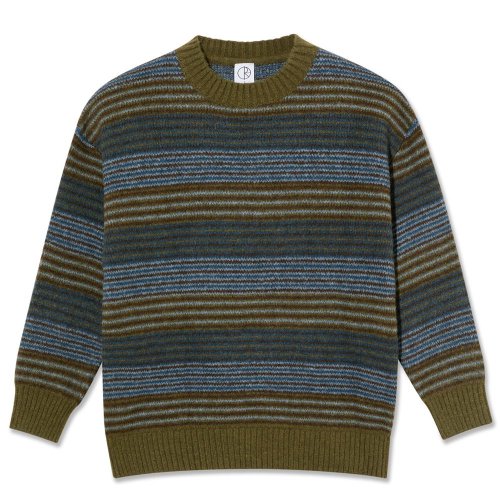 <img class='new_mark_img1' src='https://img.shop-pro.jp/img/new/icons5.gif' style='border:none;display:inline;margin:0px;padding:0px;width:auto;' />POLAR GEORGE SWEATER / BLUE GREEN STRIPE (ݡ顼 ˥å/)