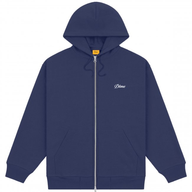 Dime Cursive Zip Hoodie / Night Blue (ダイム ジップパーカー / スウェット) - HORRIBLE'S  PROJECT｜HORRIBLE'S｜SAYHELLO | HELLRAZOR | Dime MTL | QUASI | HOTEL BLUE |  ...